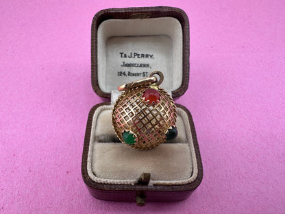 18ct Lattice/Basket Sputnik with paste stones