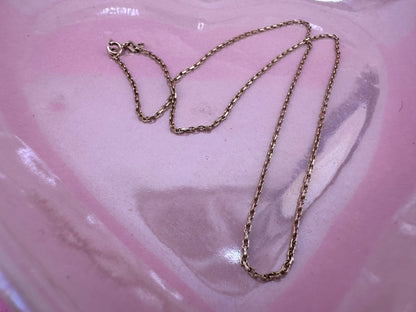 9ct Yellow Gold Baby Biker chain