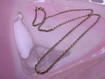 9ct Yellow Gold Baby Biker chain