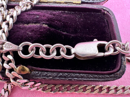 Sterling silver Flat curb chain