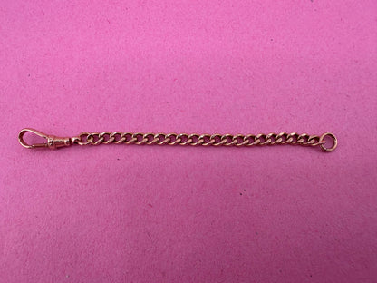 Vintage 9ct Peachy Gold Hollow curb extender