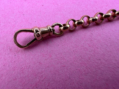 Vintage 9ct Yellow gold Belcher/Rolo extender
