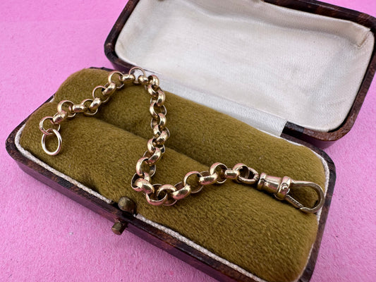 Vintage 9ct Yellow gold Belcher/Rolo extender