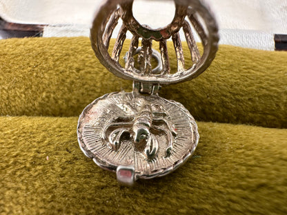 Silver Lobster Pot charm, opens