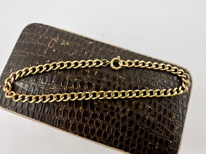 Vintage 9ct Peachy Gold curb bracelet