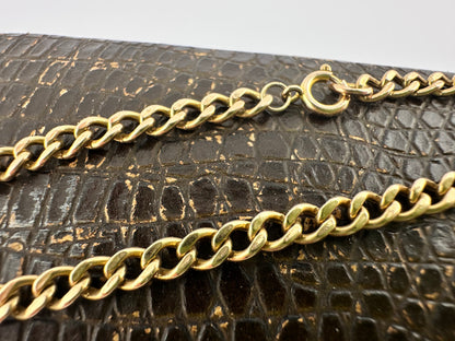 Vintage 9ct Peachy Gold curb bracelet