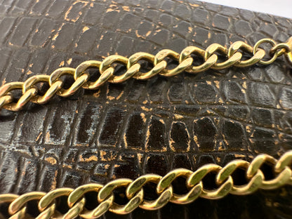 Vintage 9ct Peachy Gold curb bracelet