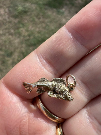 Vintage 9ct Gold Fish Charm