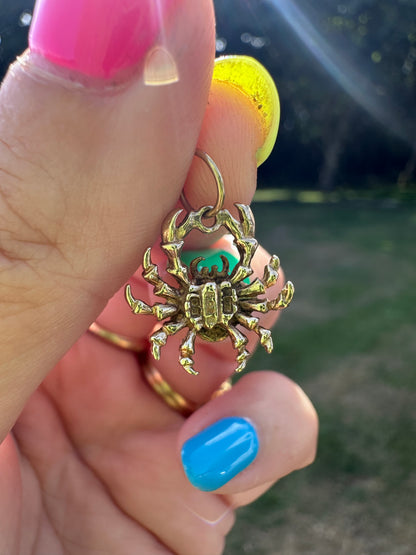 Vintage 9ct Gold Crab Charm