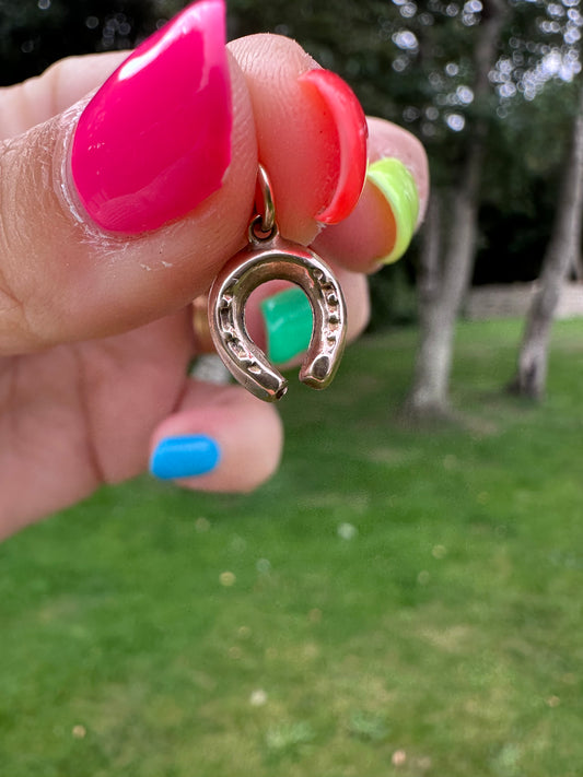 Vintage 9ct Gold Horse Shoe Charm