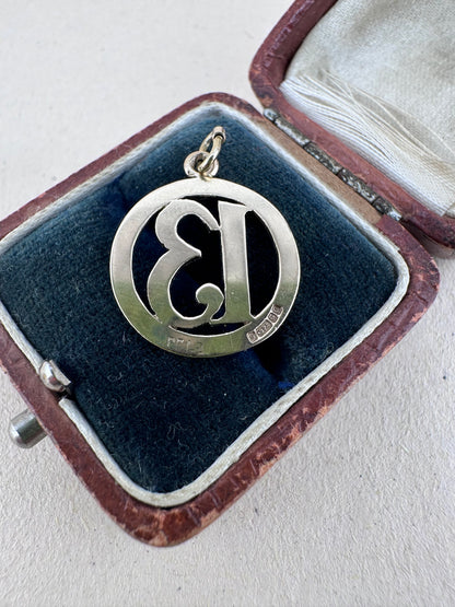 Vintage 9ct Gold Lucky 13 Charm