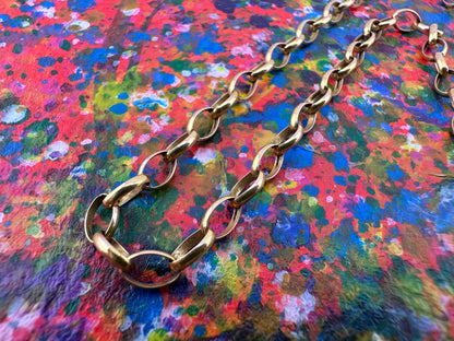9ct Italian Oval Belcher chain