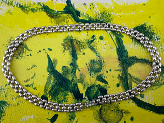 Vintage Sterling silver Panther necklace
