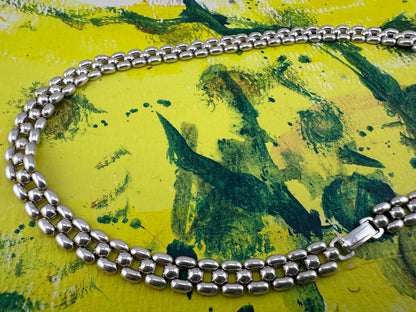Vintage Sterling silver Panther necklace