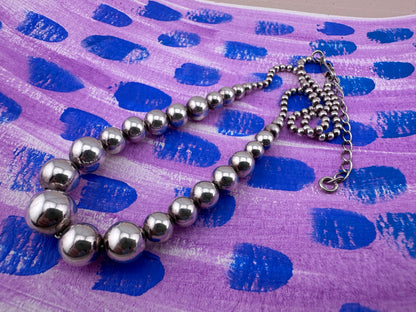 Sterling Silver Graduated Ball Chain
