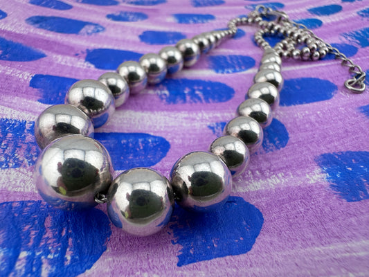 Sterling Silver Graduated Ball Chain