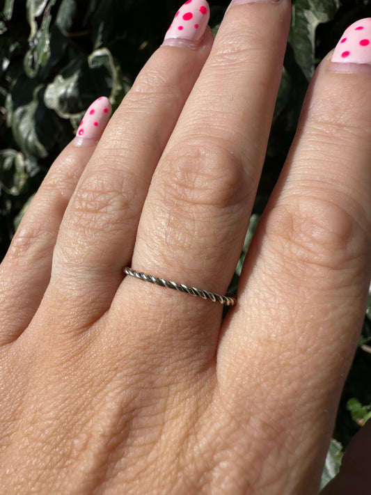 Silver Twist ring
