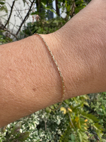 9ct Yellow Gold Mini Hayseed Bracelet