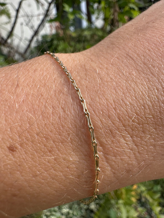 9ct Yellow Gold Mini Hayseed Bracelet
