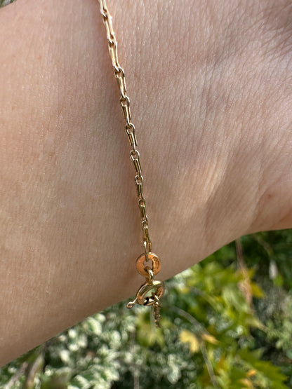 9ct Yellow Gold Mini Hayseed Bracelet