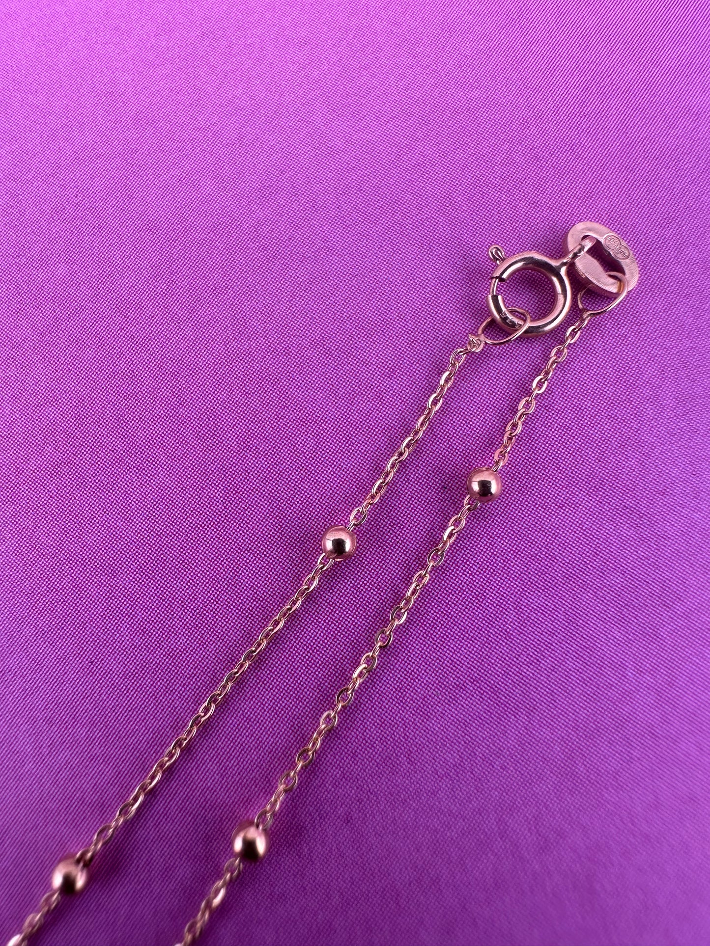 9ct Yellow Gold UnoAerre Ball station chain bracelet