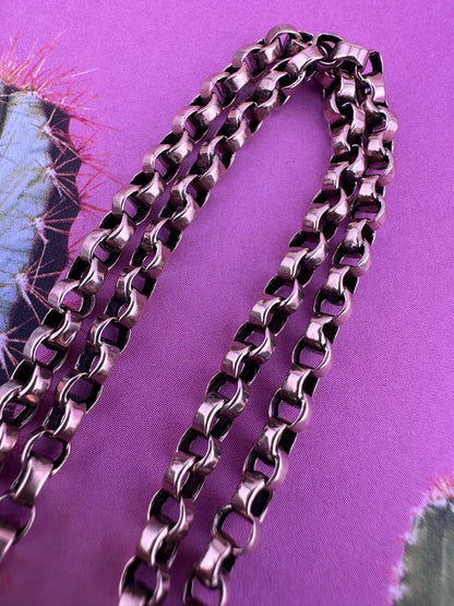 9ct Rose Gold two strand belcher bracelet
