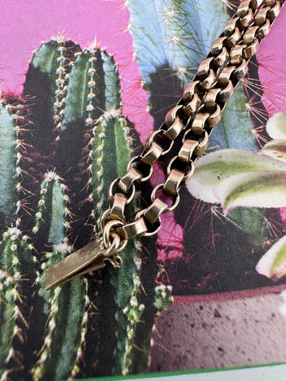 9ct Rose Gold two strand belcher bracelet