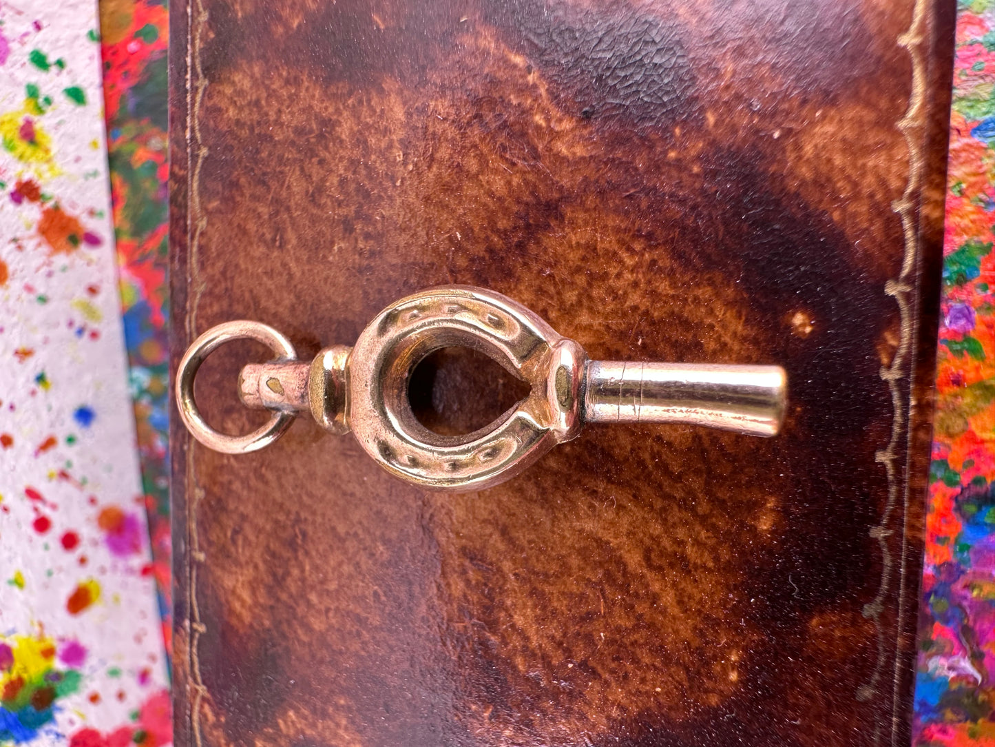 Antique 9ct Gold Cased Horseshoe Watch key fob