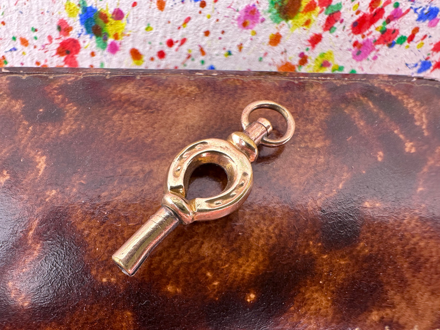 Antique 9ct Gold Cased Horseshoe Watch key fob