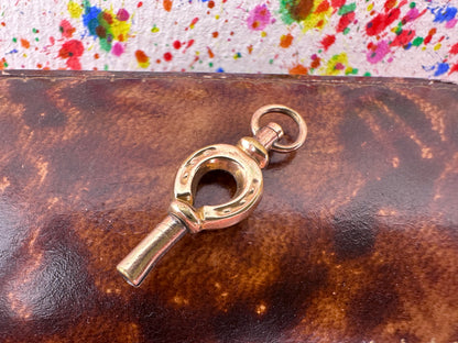 Antique 9ct Gold Cased Horseshoe Watch key fob