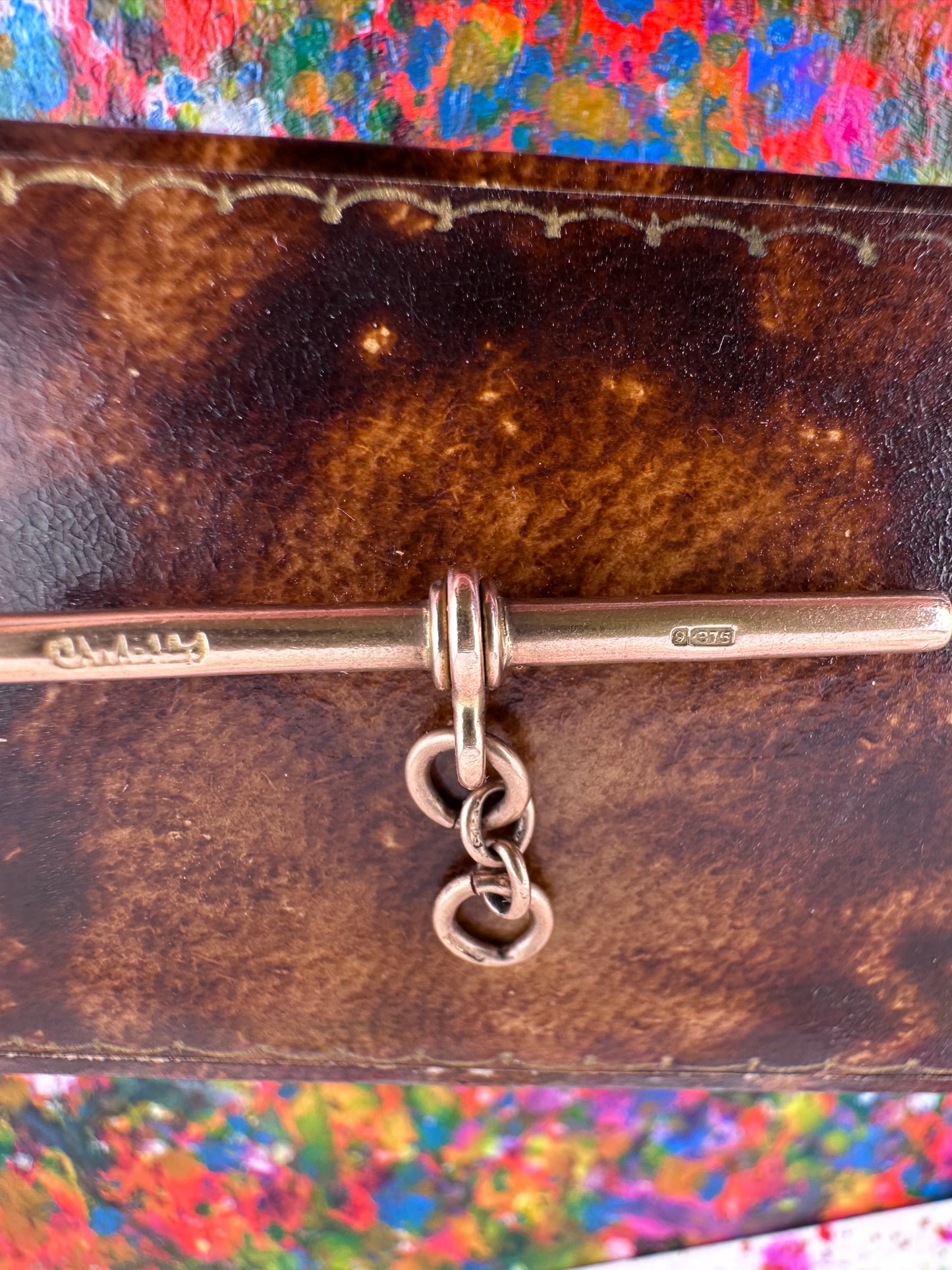 Antique 9ct Rose Gold T-Bar