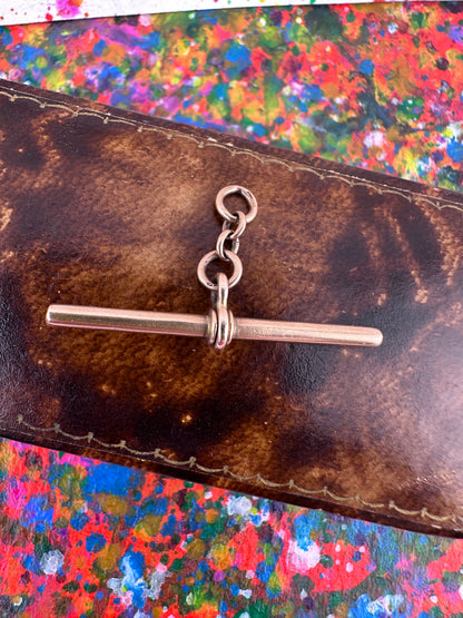 Antique 9ct Rose Gold T-Bar