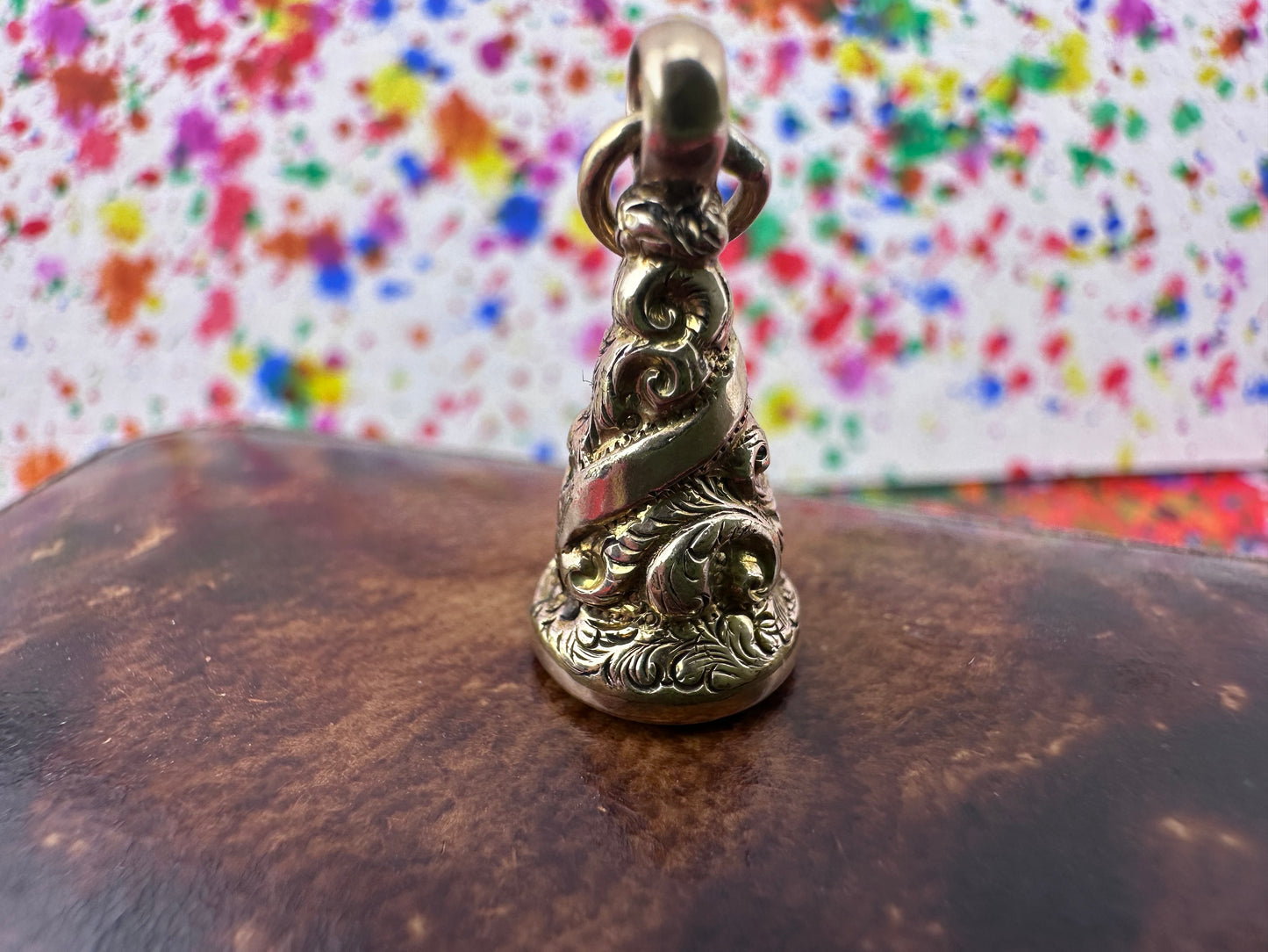 Antique 9ct Gold Blood Stone fob