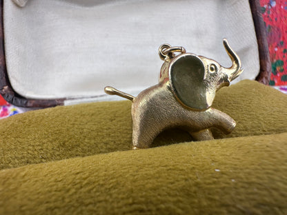 Vintage 9ct Gold Elephant Charm