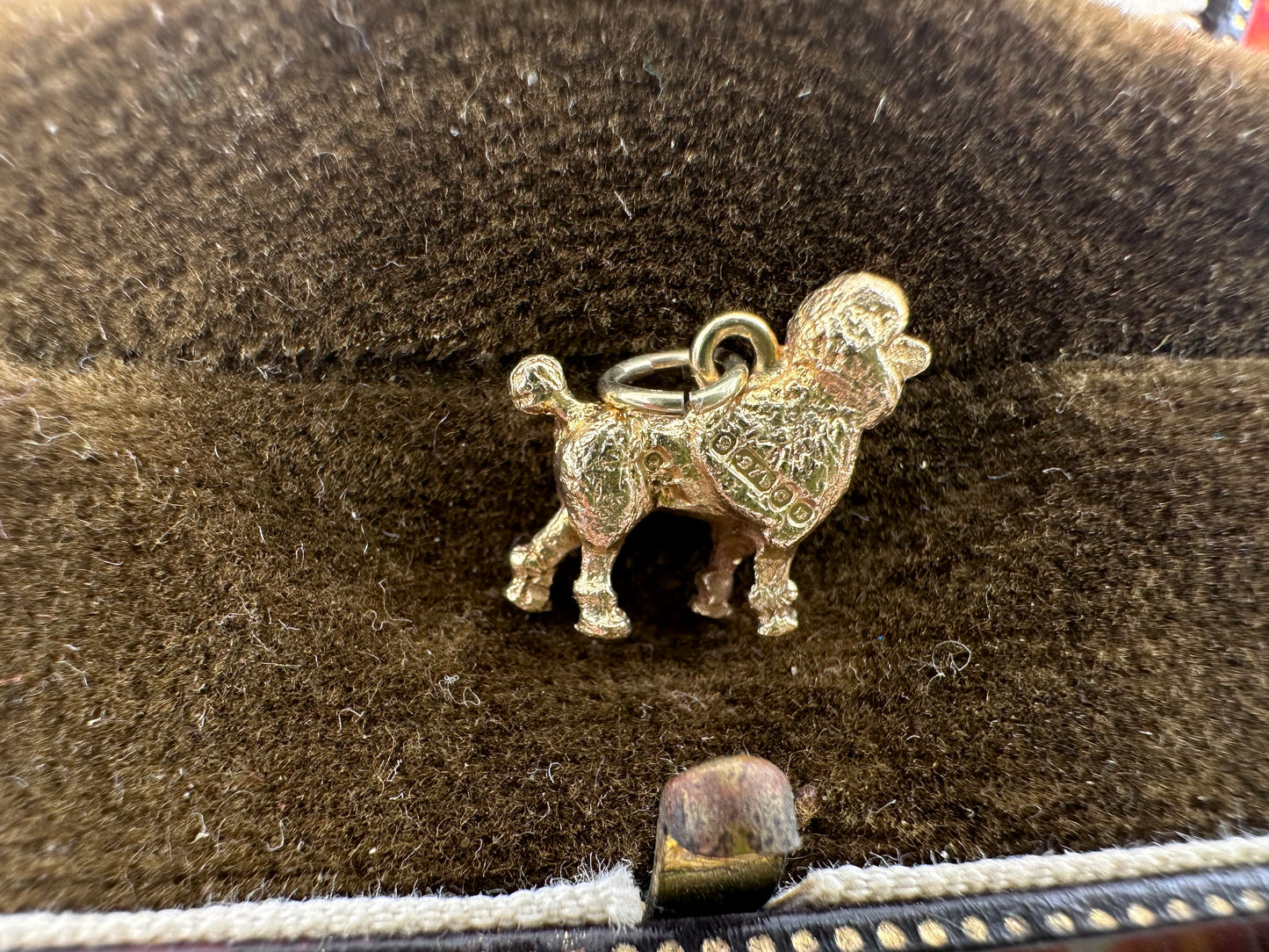 Vintage 9ct Poodle Charm
