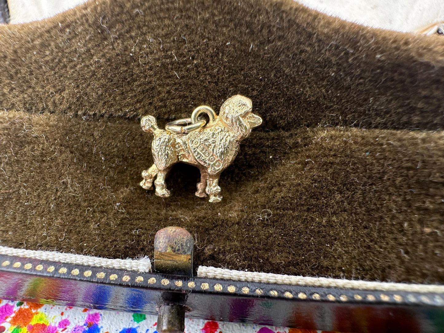 Vintage 9ct Poodle Charm