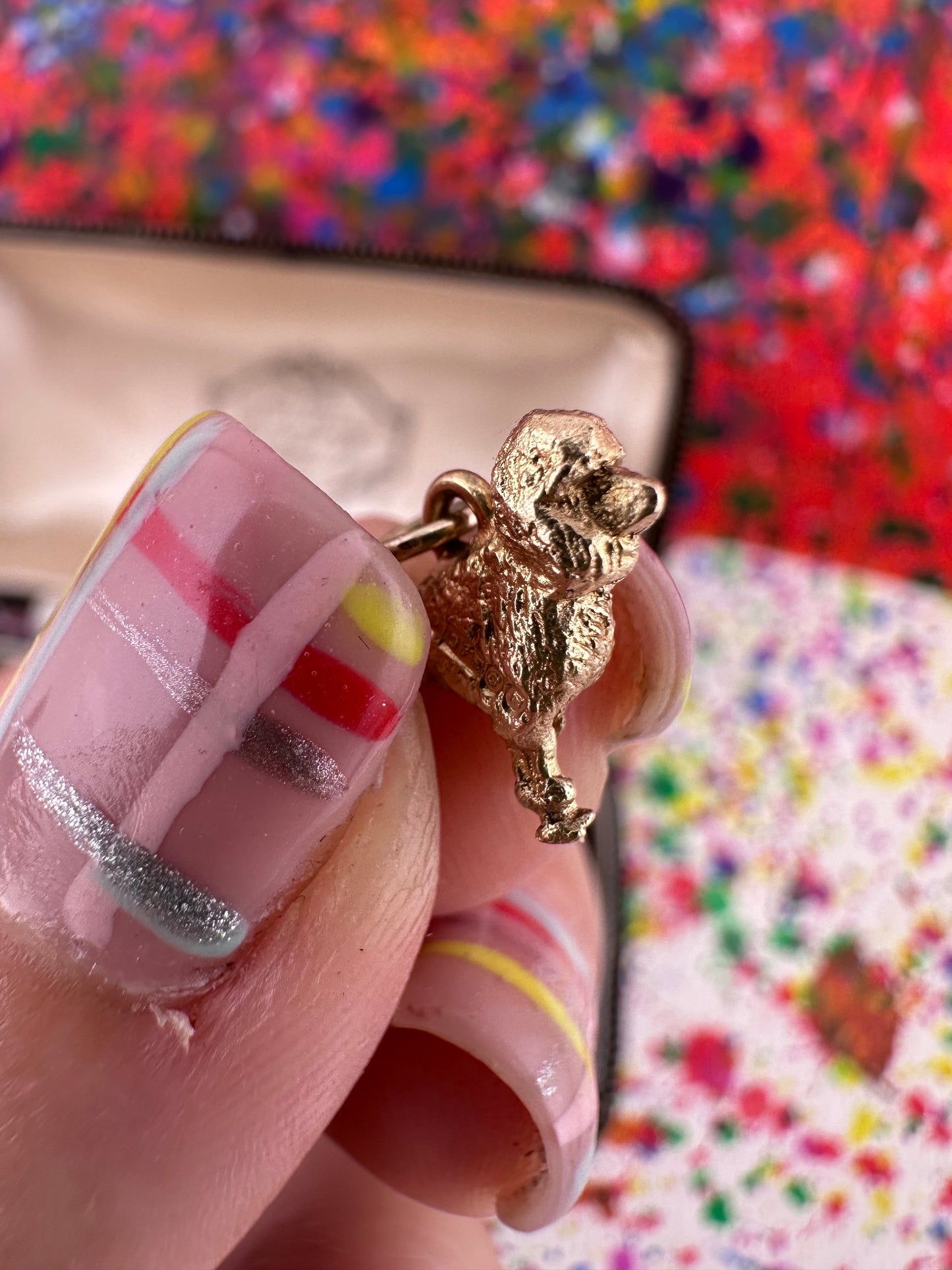 Vintage 9ct Poodle Charm