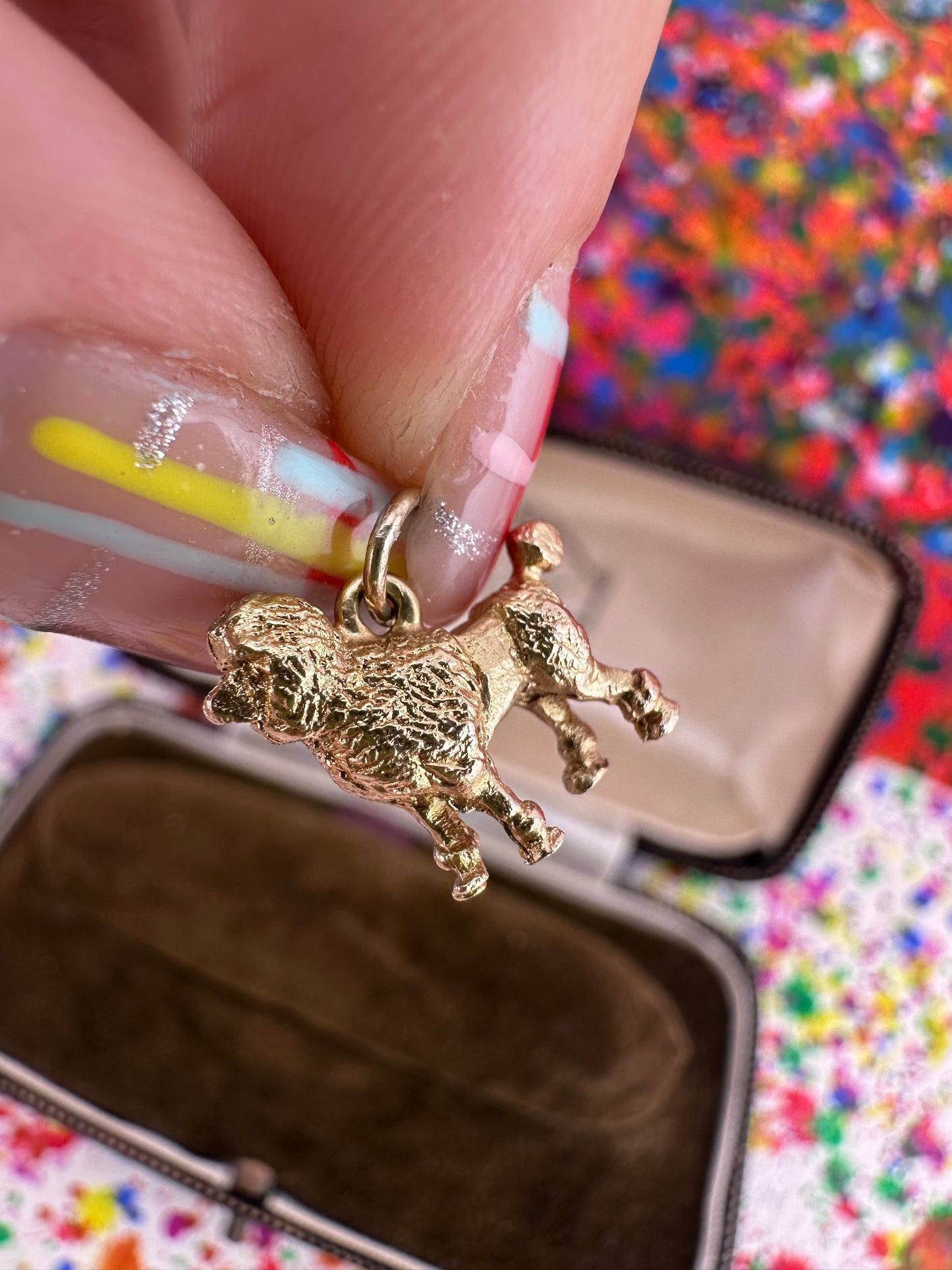 Vintage 9ct Poodle Charm