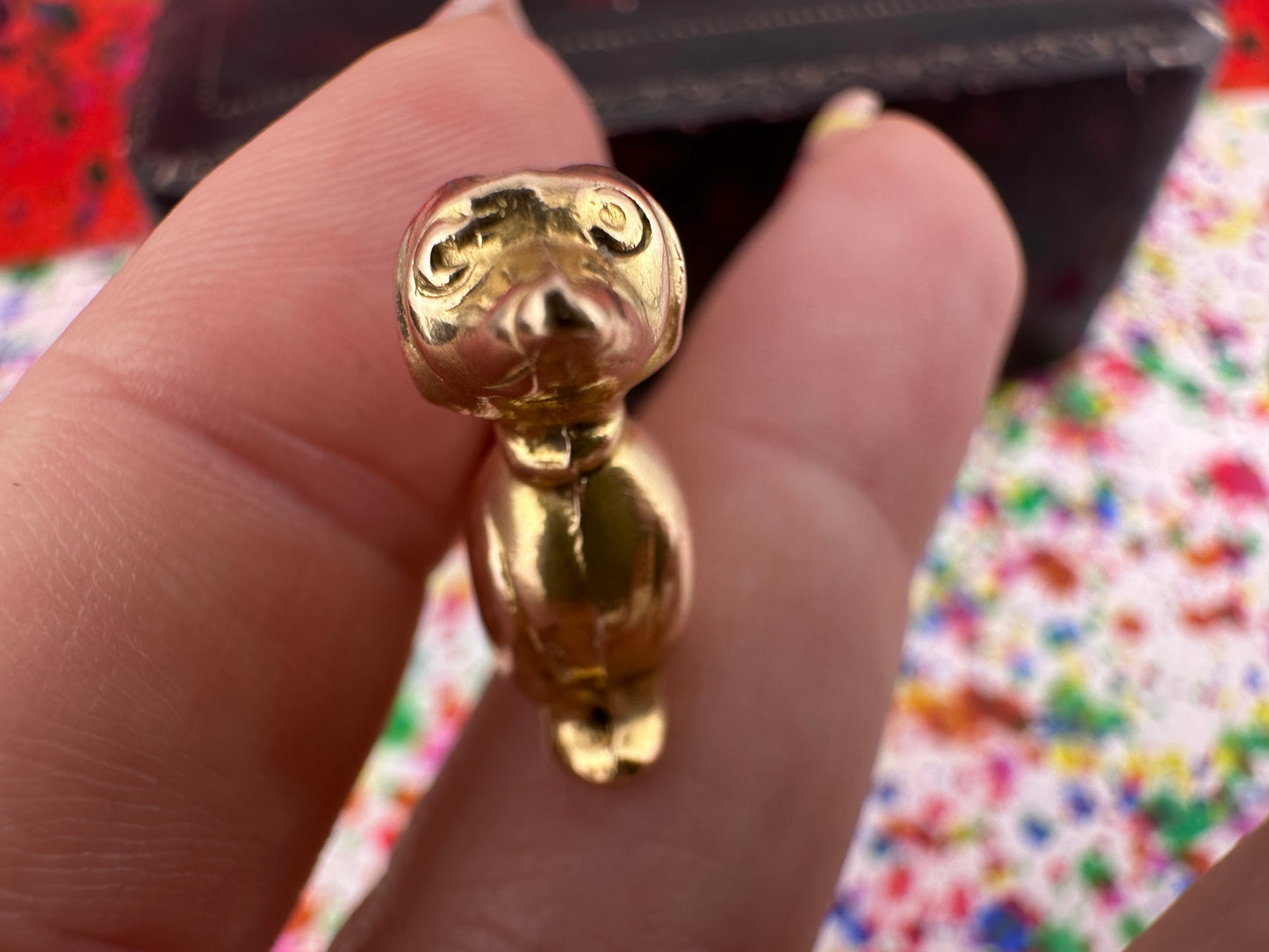 Vintage 9ct Dachshund Dog Charm