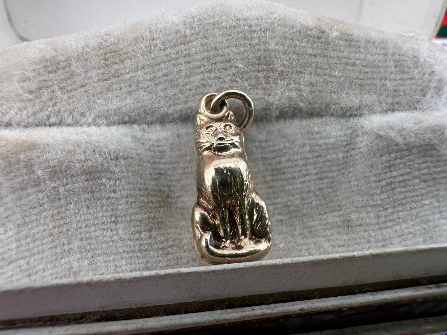 Vintage 9ct Cat Charm