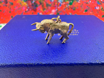 14ct Bull Charm