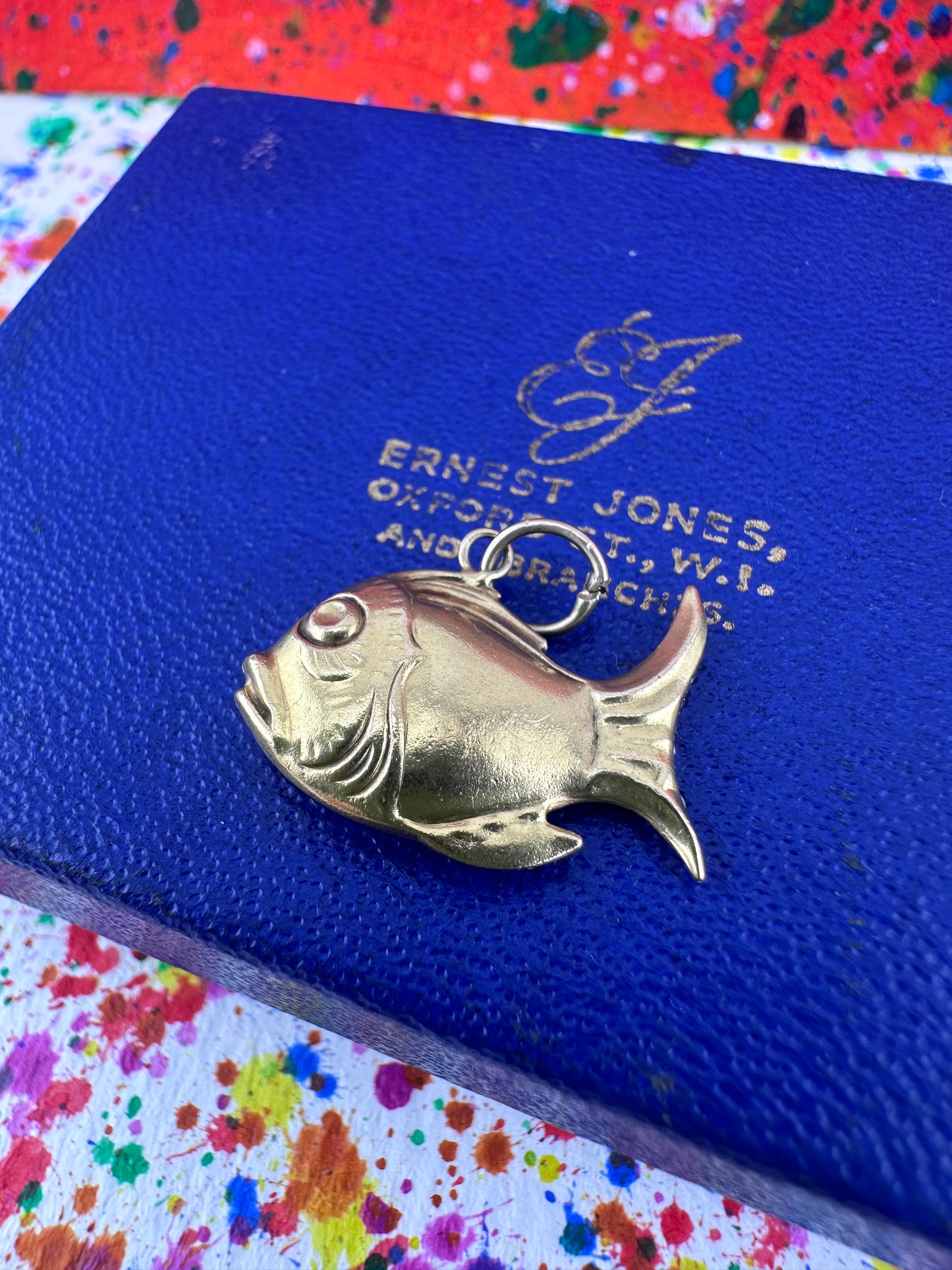 Vintage 9ct Gold Fish Charm