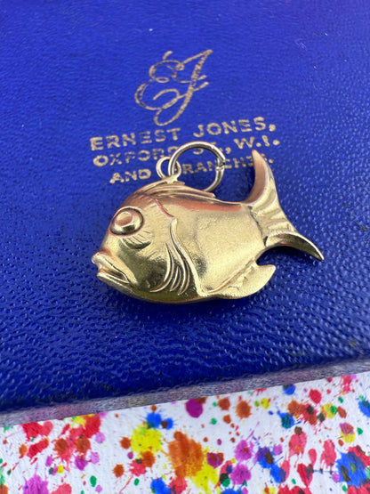 Vintage 9ct Gold Fish Charm