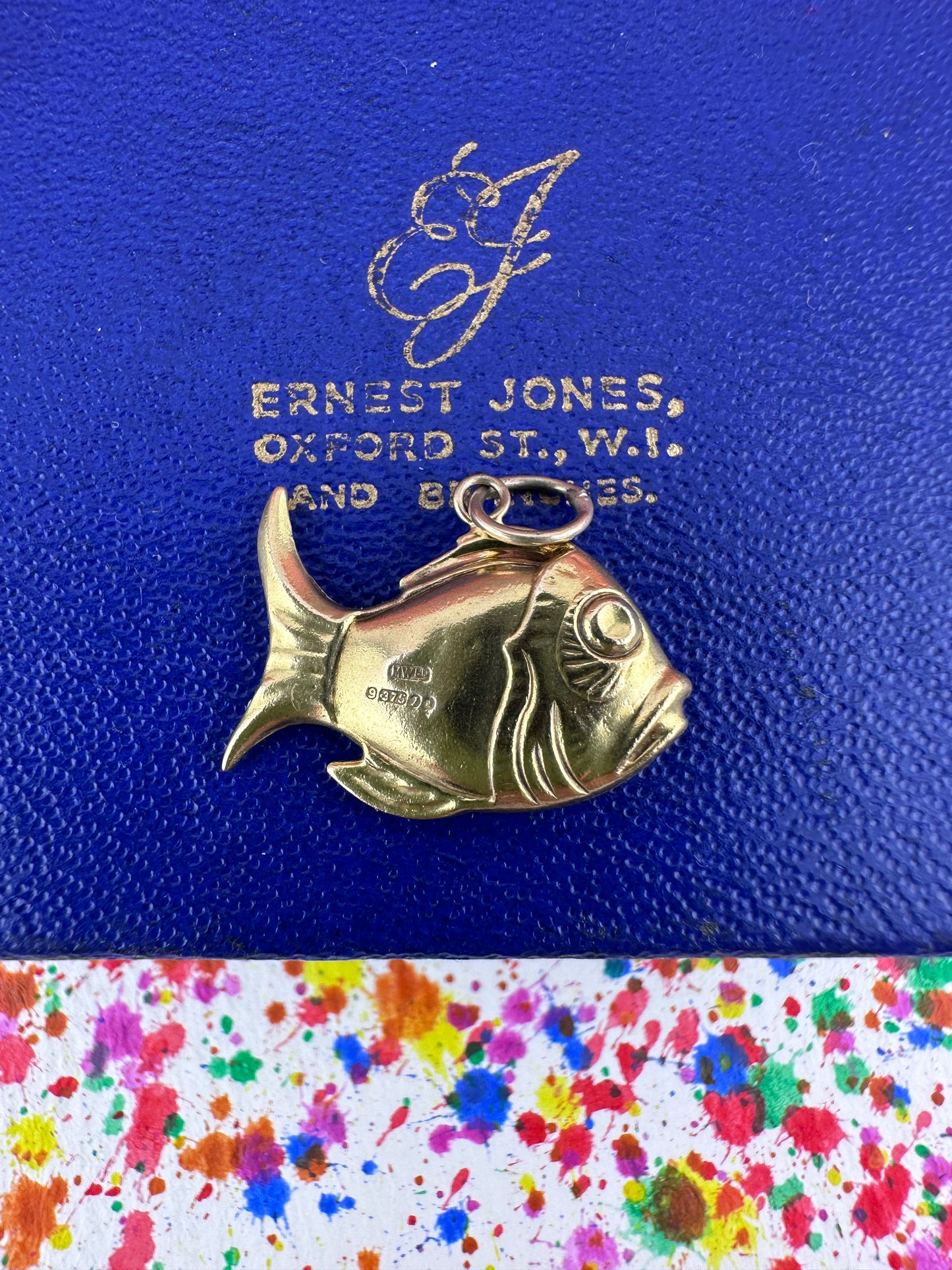Vintage 9ct Gold Fish Charm