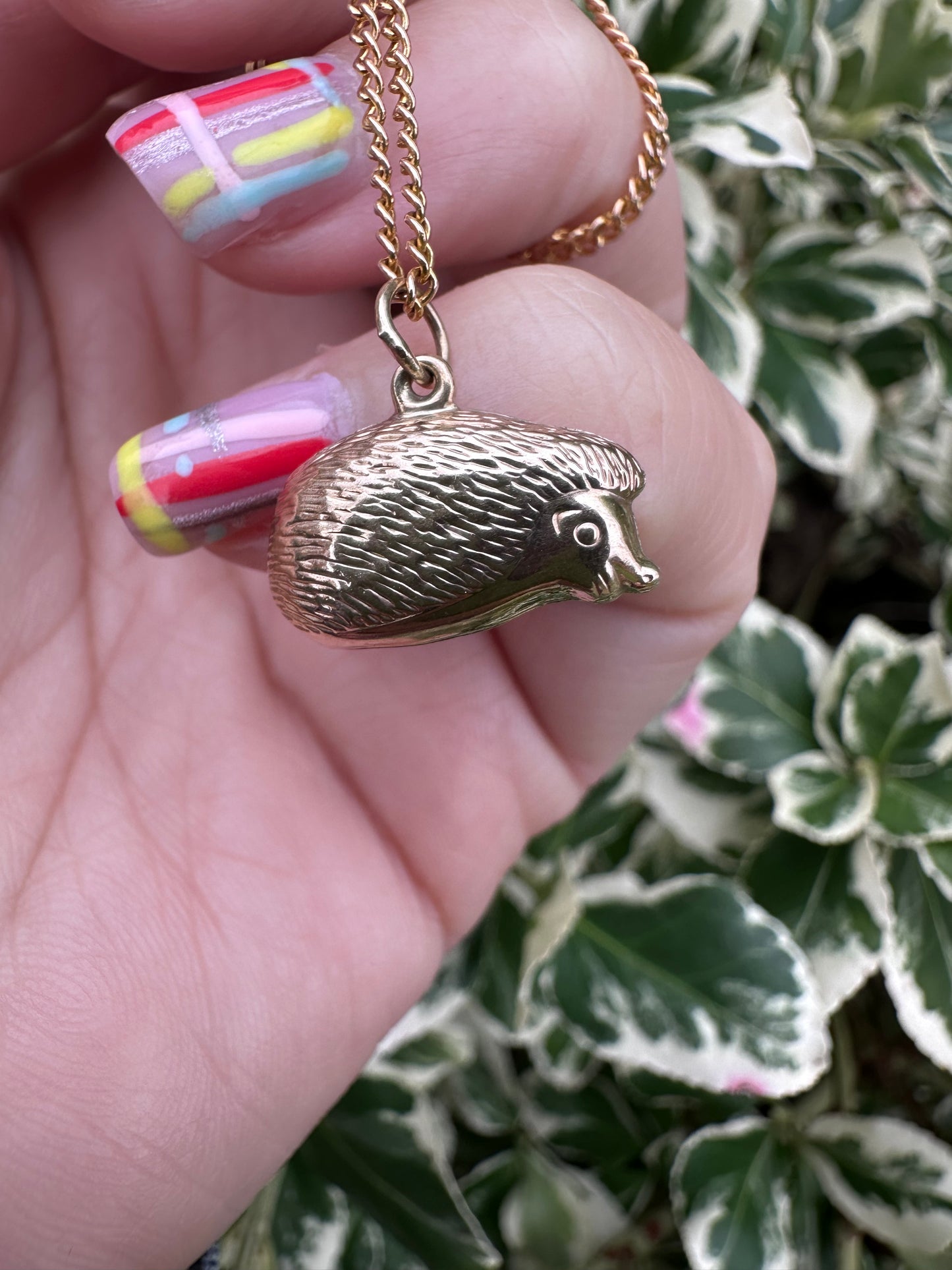 9ct Gold Hedgehog charm