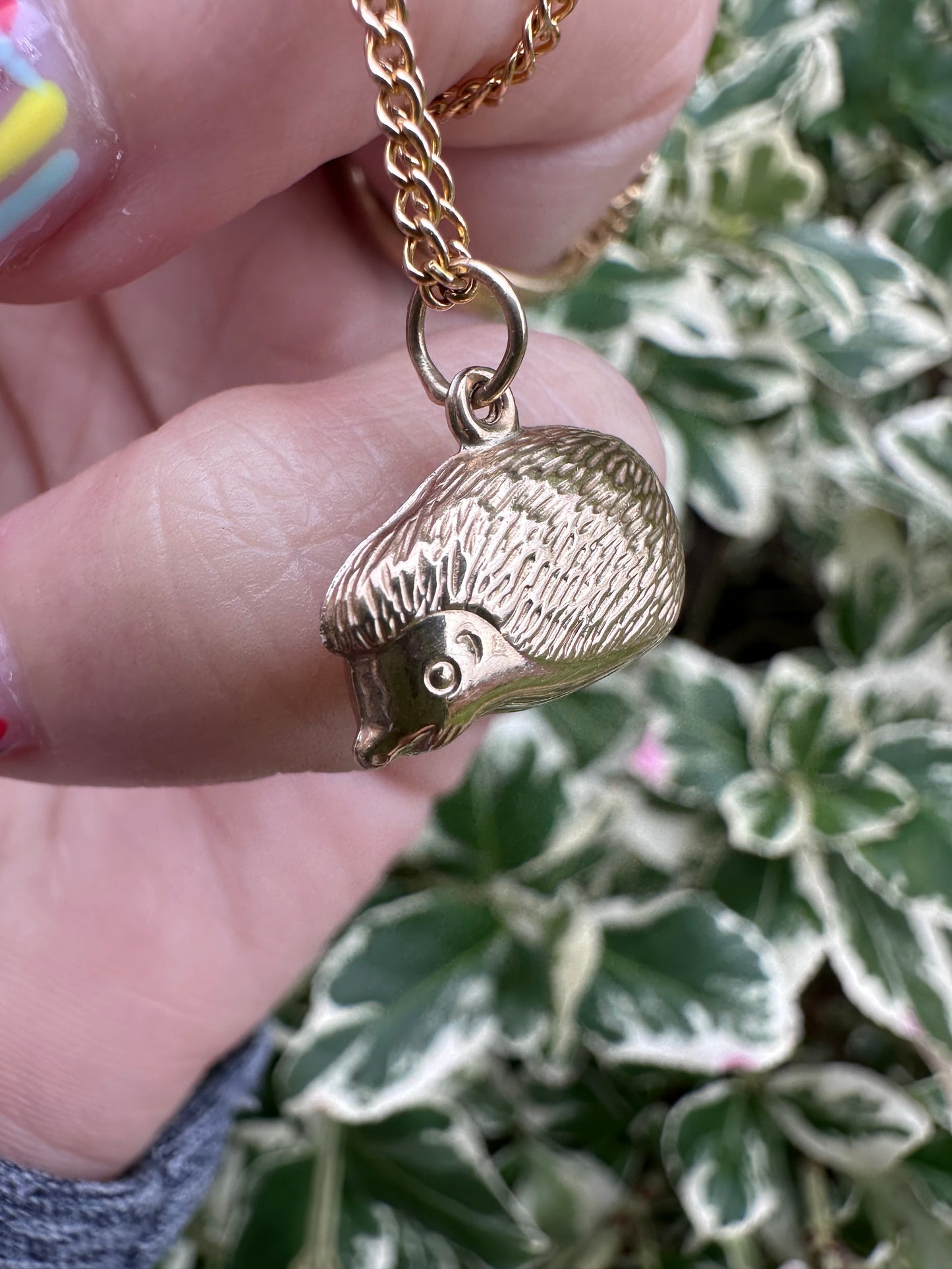 9ct Gold Hedgehog charm