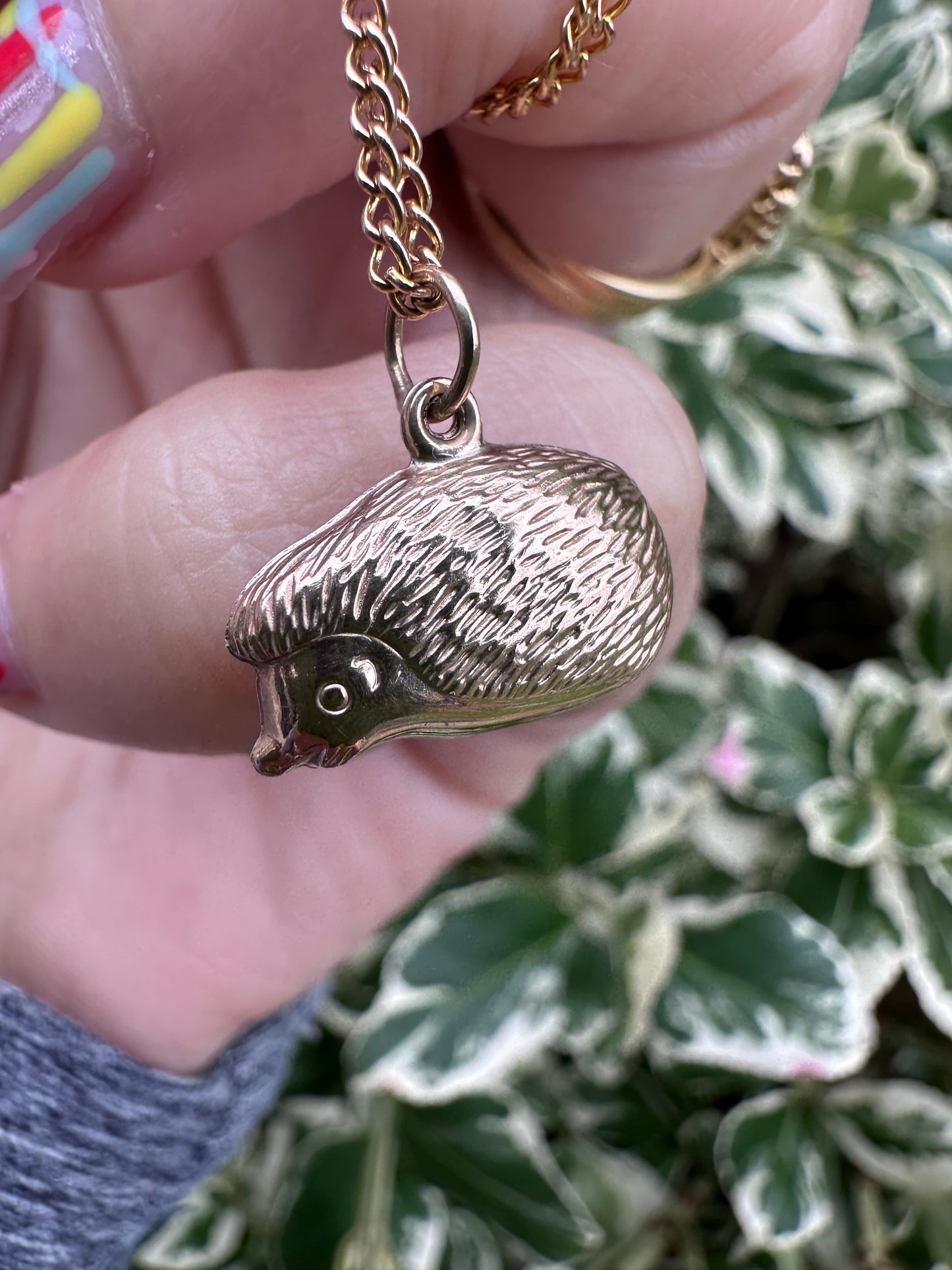 9ct Gold Hedgehog charm