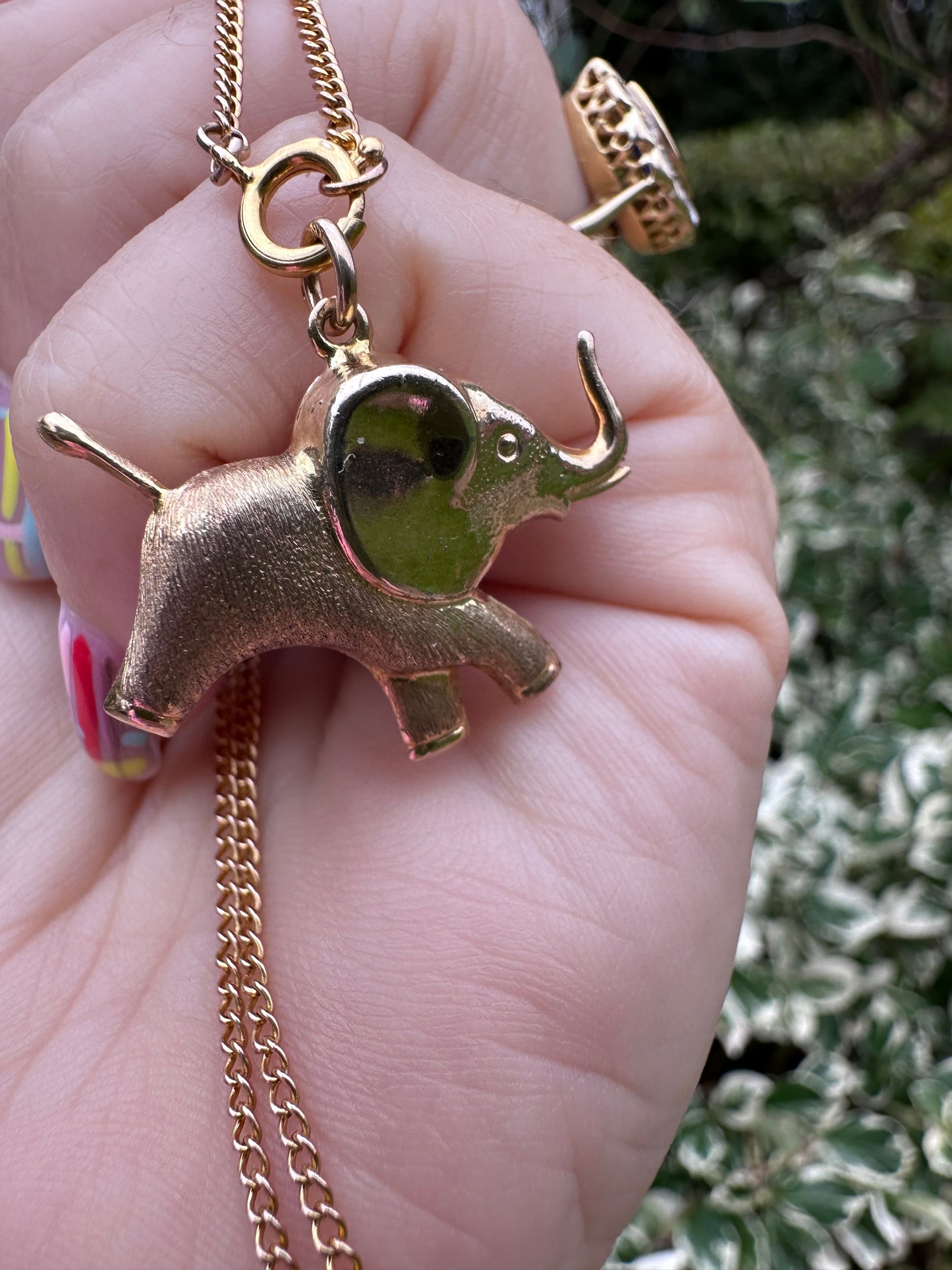 Vintage 9ct Gold Elephant Charm