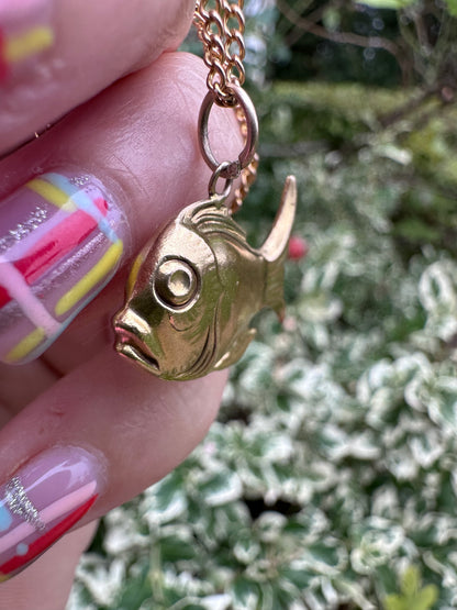 Vintage 9ct Gold Fish Charm