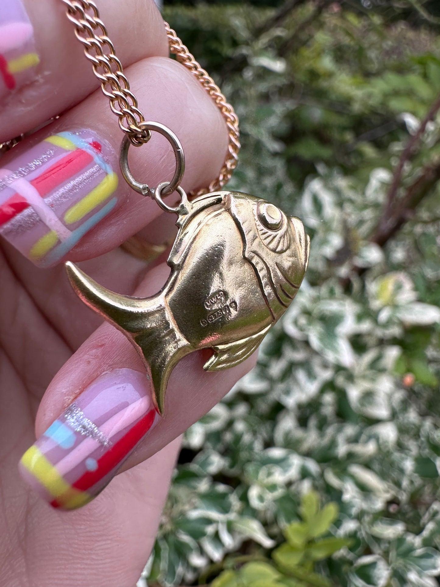 Vintage 9ct Gold Fish Charm